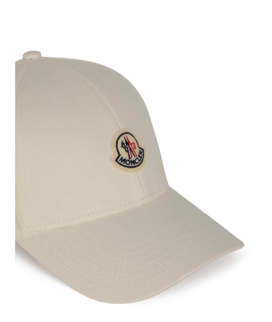 MONCLER Белая хлопковая кепка/бейсболка, фото 4
