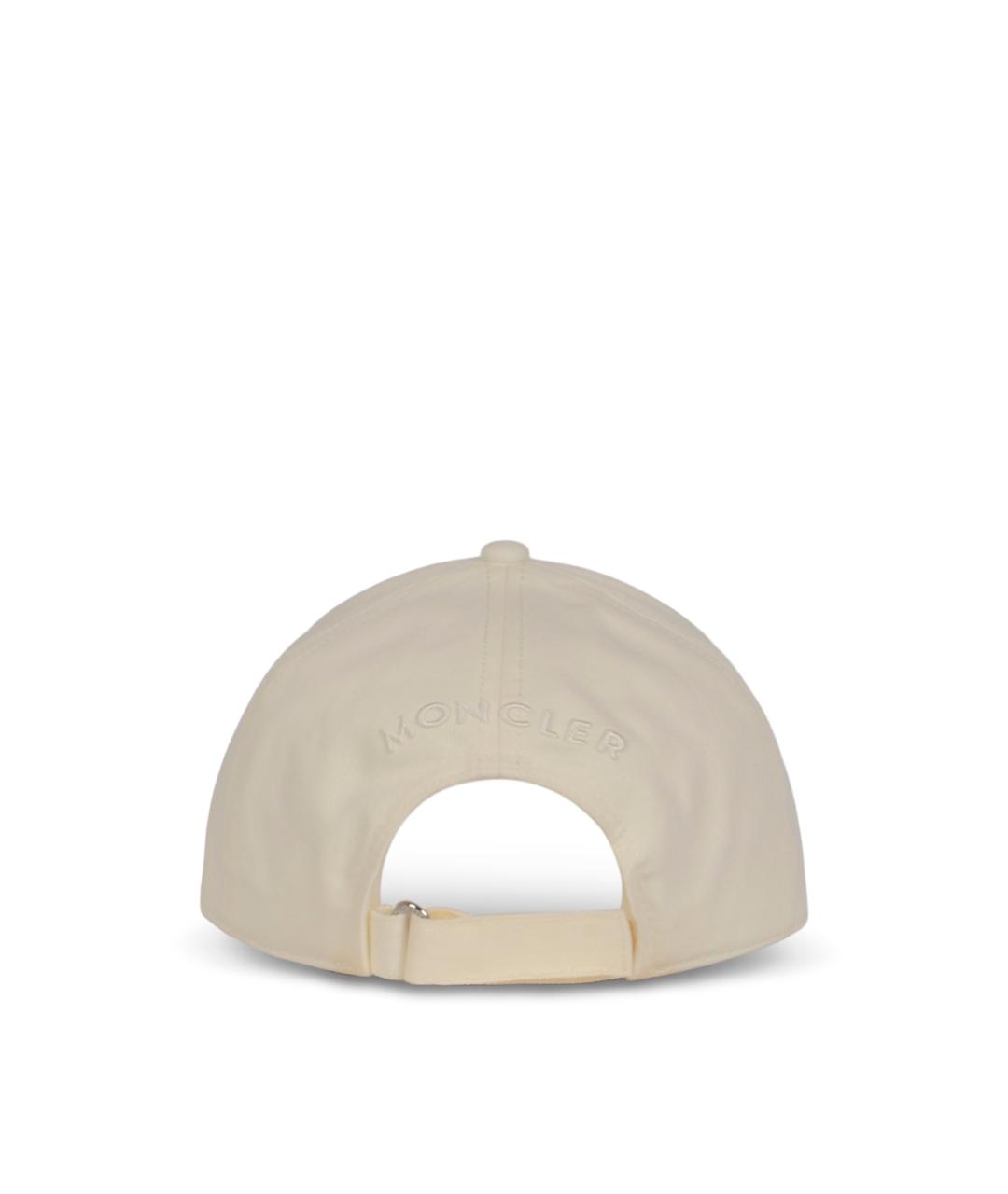 MONCLER Белая хлопковая кепка/бейсболка, фото 3
