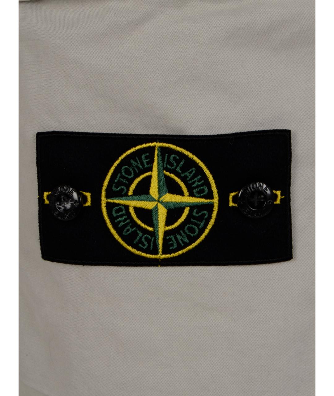 STONE ISLAND Серые хлопковые повседневные брюки, фото 3