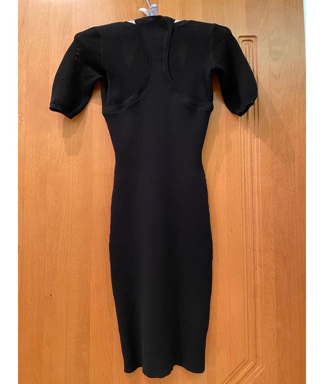 T BY ALEXANDER WANG Черное вискозное повседневное платье, фото 2