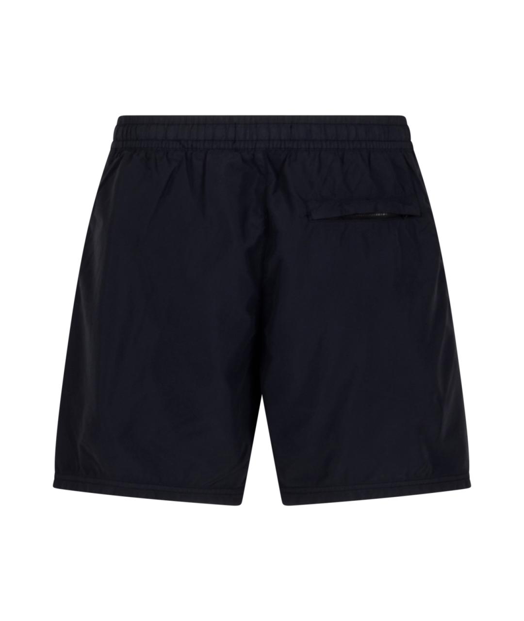 STONE ISLAND Синие полиамидовые шорты, фото 2