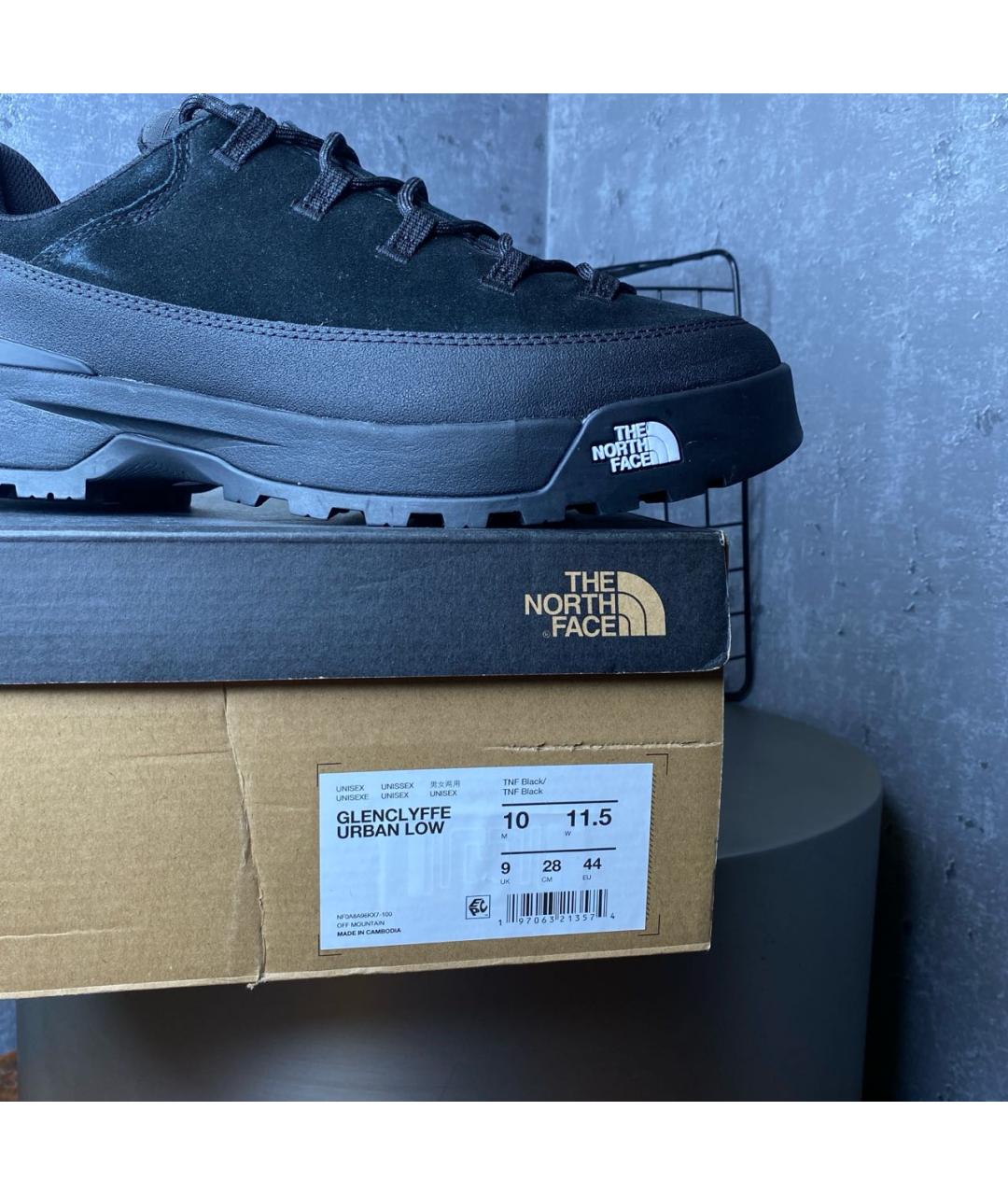 THE NORTH FACE Черные нубуковые низкие ботинки, фото 8