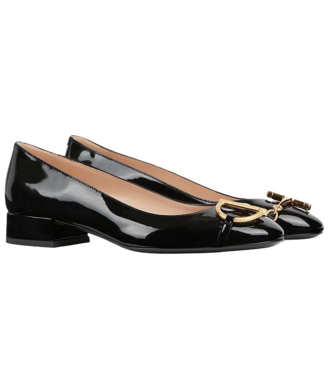 GUCCI Черные кожаные туфли, фото 3