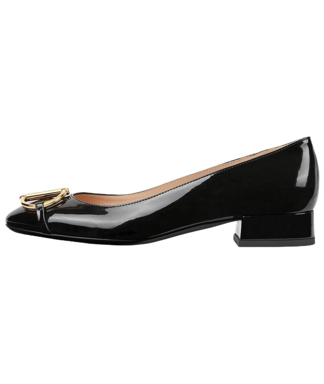 GUCCI Черные кожаные туфли, фото 2