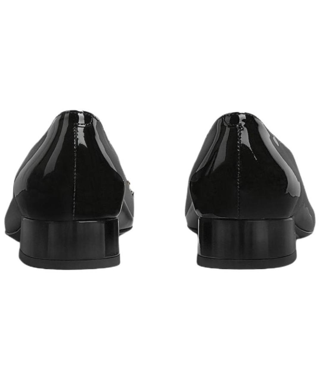 GUCCI Черные кожаные туфли, фото 4