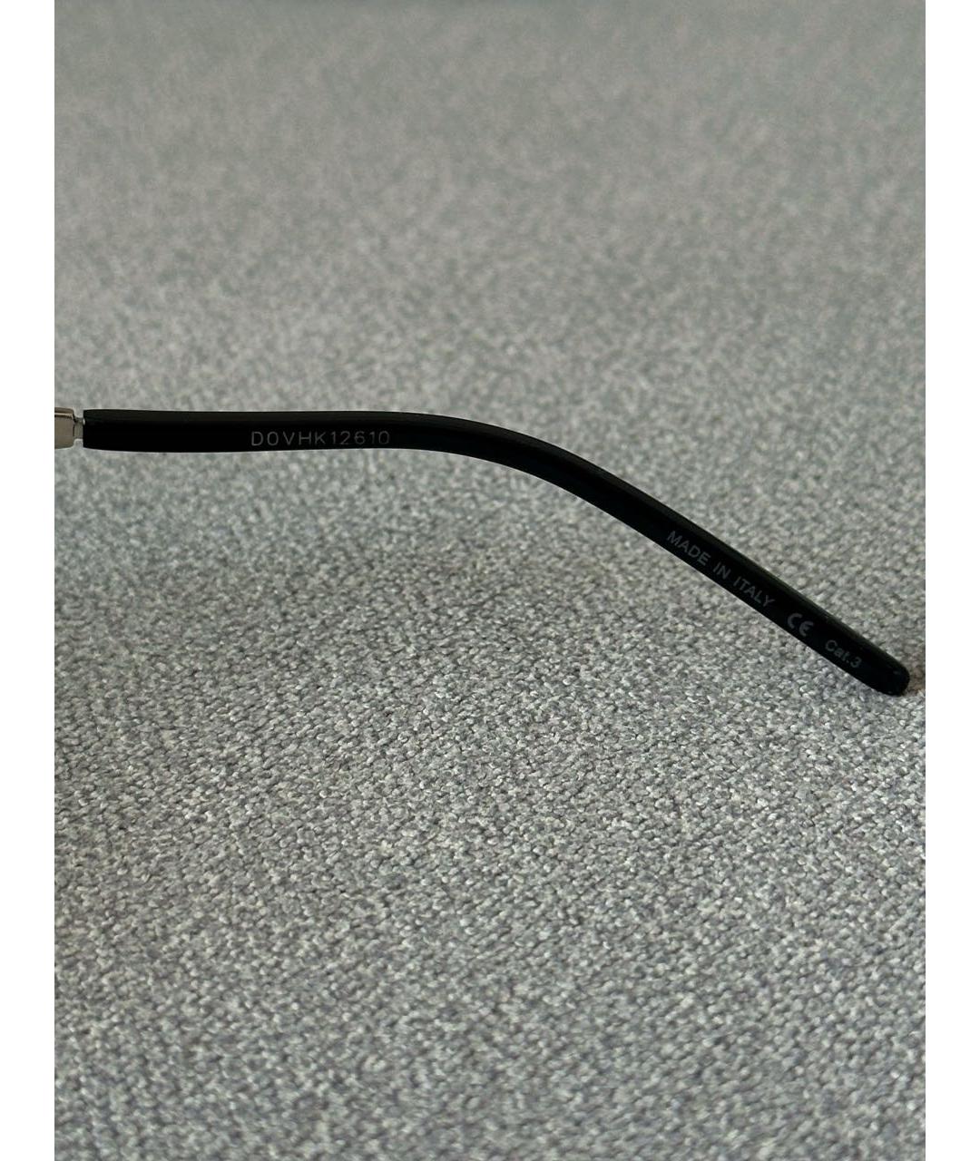 SAINT LAURENT Антрацитовые металлические солнцезащитные очки, фото 7