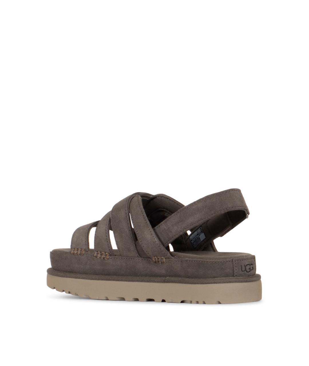 UGG AUSTRALIA Серые замшевые сандалии, фото 3