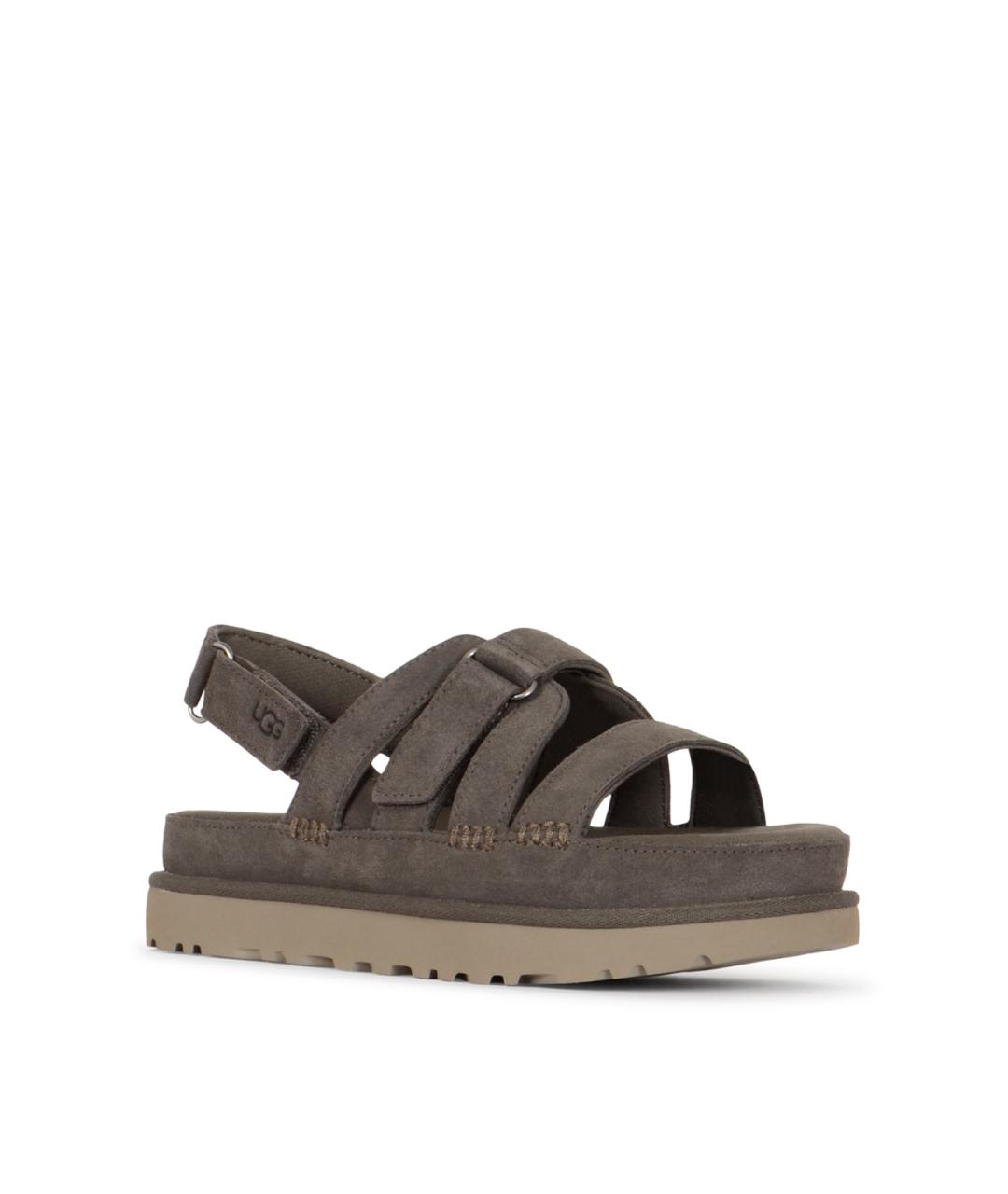 UGG AUSTRALIA Серые замшевые сандалии, фото 2