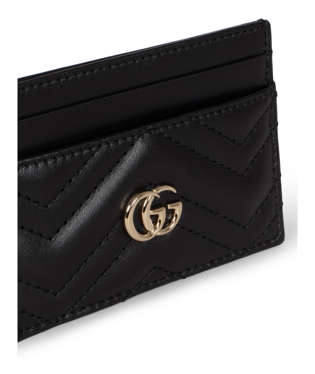 GUCCI Черный кожаный кардхолдер, фото 4