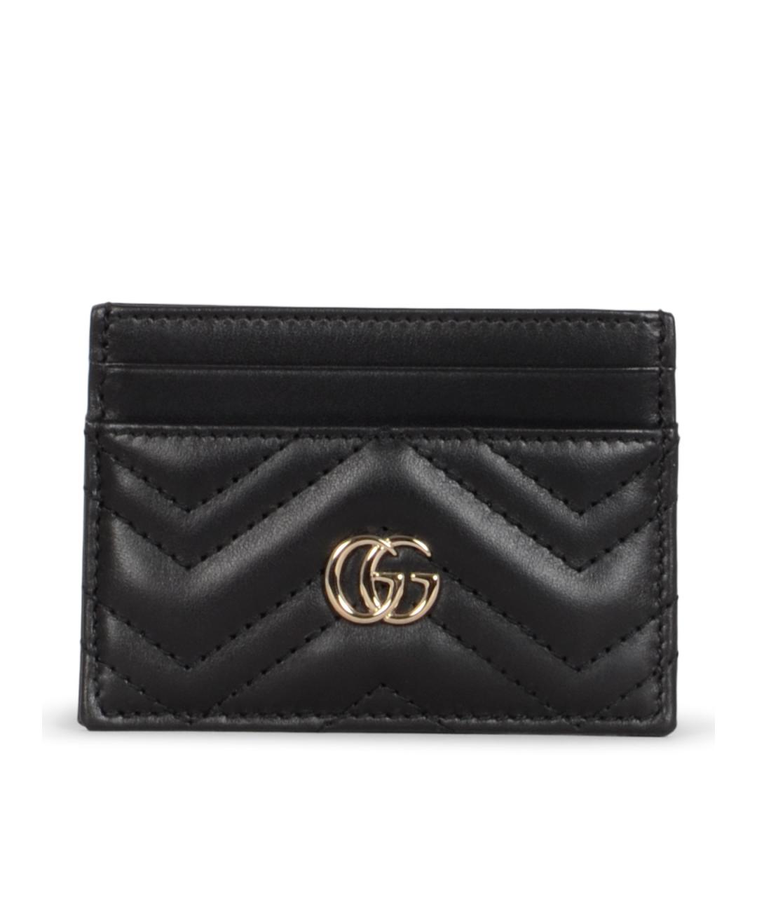 GUCCI Черный кожаный кардхолдер, фото 1