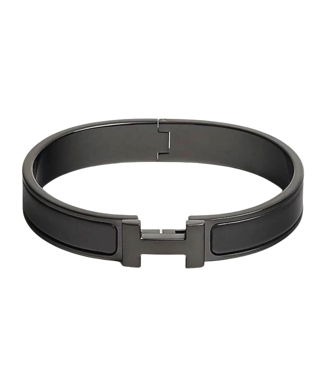 HERMES Черный браслет, фото 1