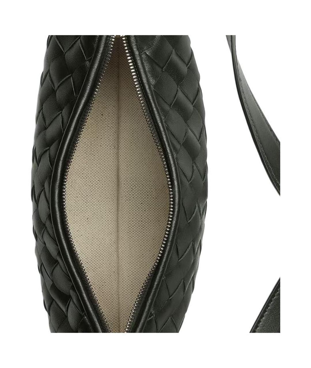 BOTTEGA VENETA Зеленая кожаная сумка на плечо, фото 5