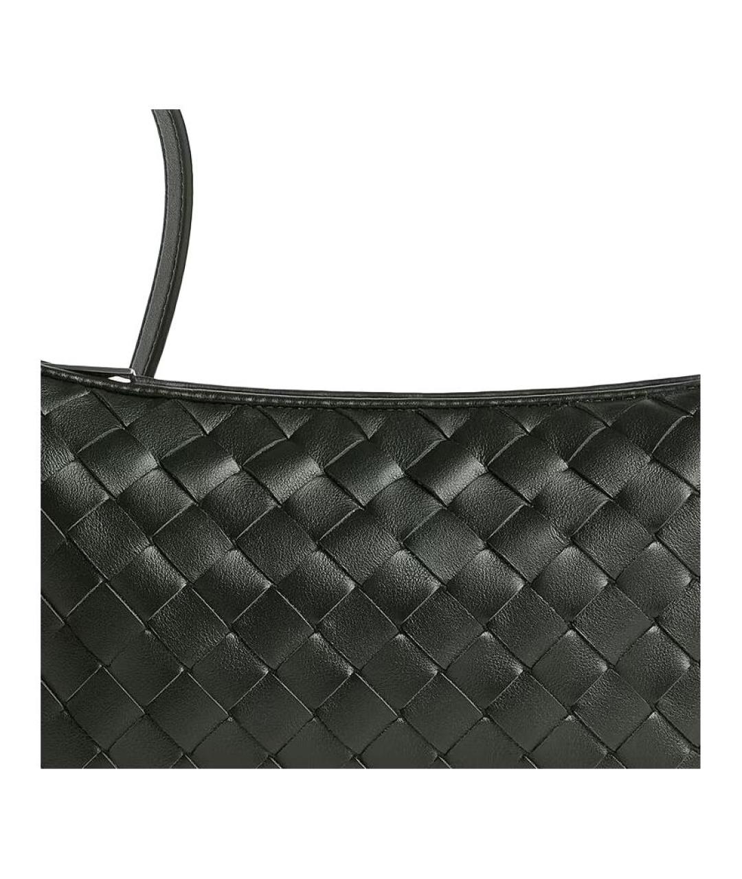 BOTTEGA VENETA Зеленая кожаная сумка на плечо, фото 4