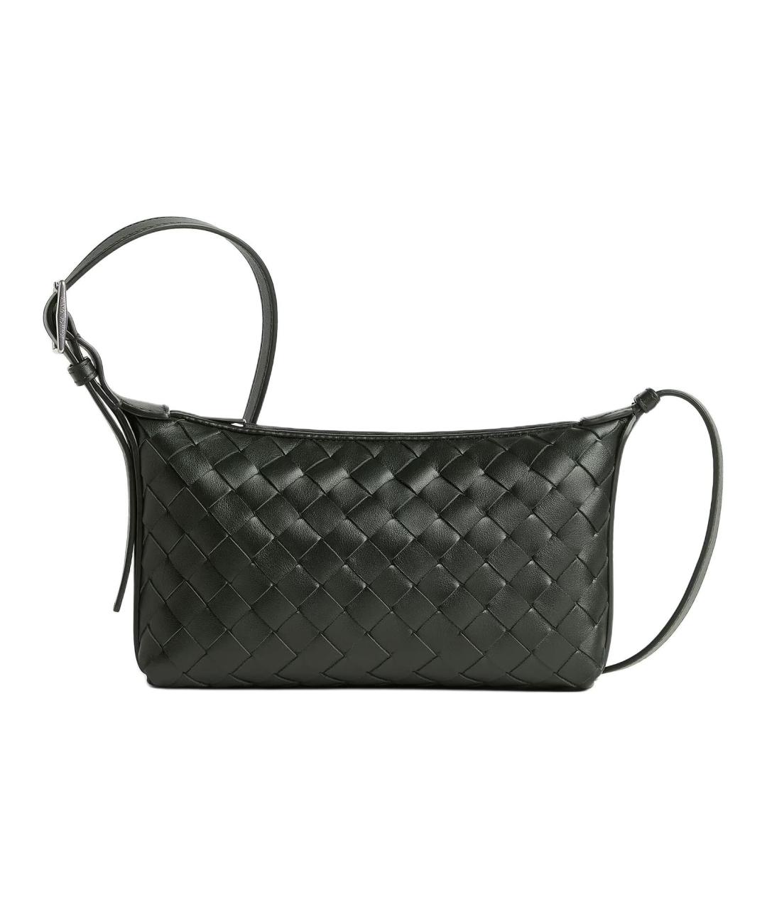 BOTTEGA VENETA Зеленая кожаная сумка на плечо, фото 1