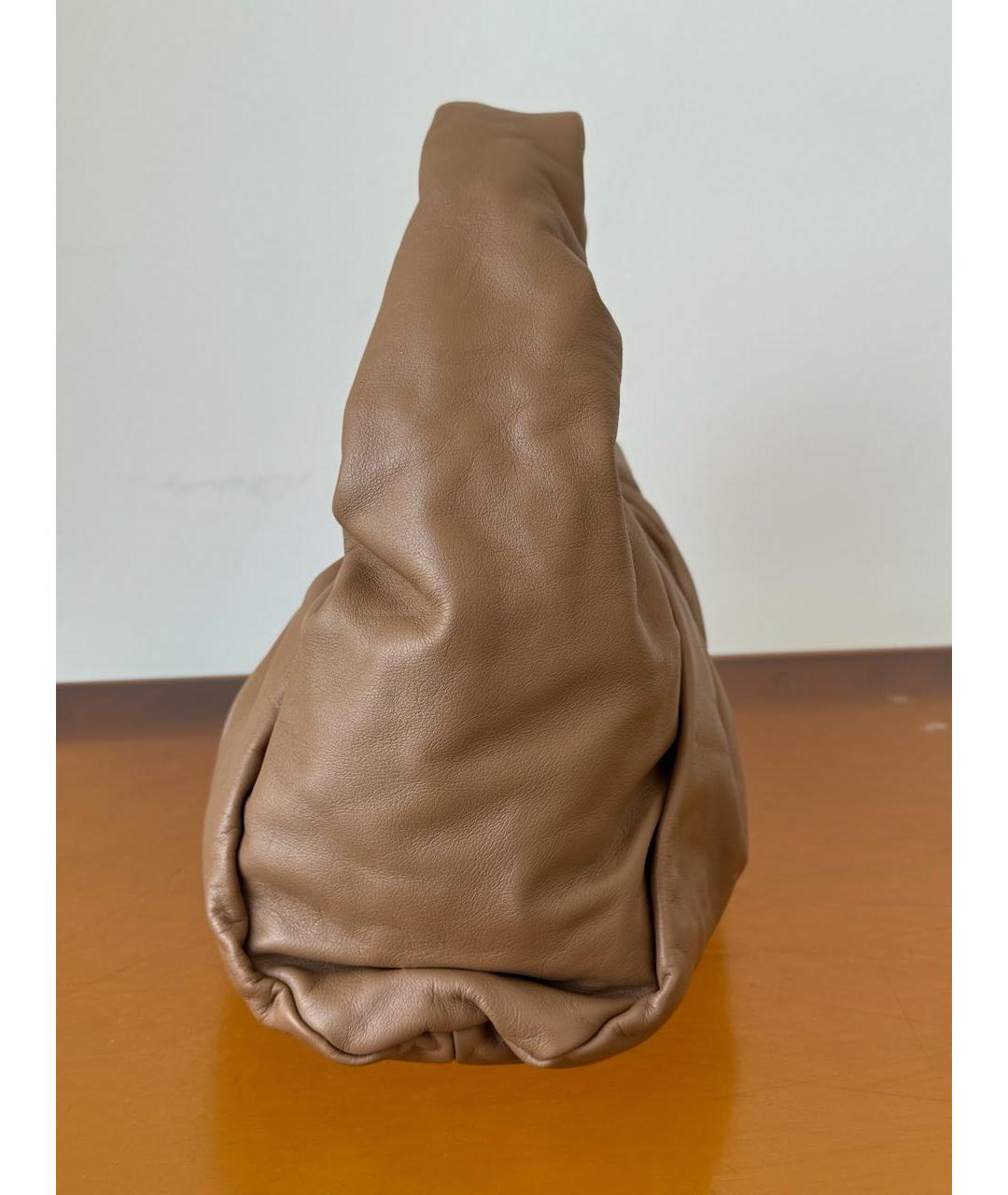 BOTTEGA VENETA Коричневая кожаная сумка с короткими ручками, фото 4