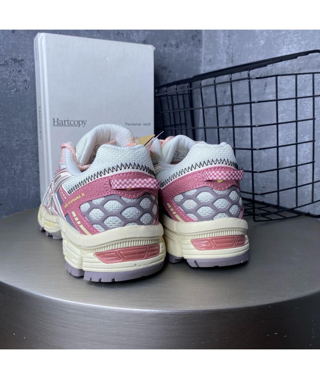 ASICS Розовые синтетические кроссовки, фото 5