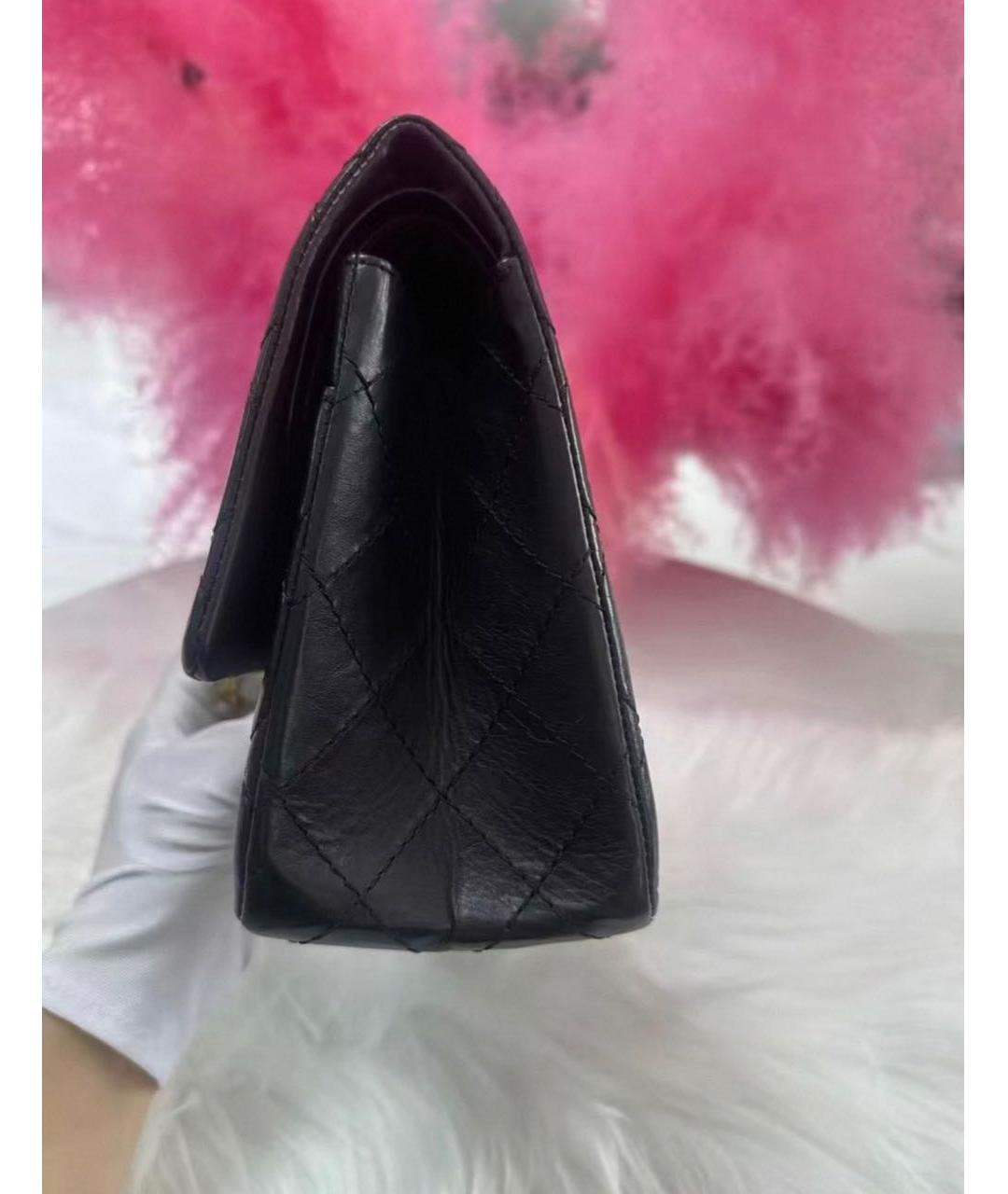 CHANEL Черная кожаная сумка через плечо, фото 5