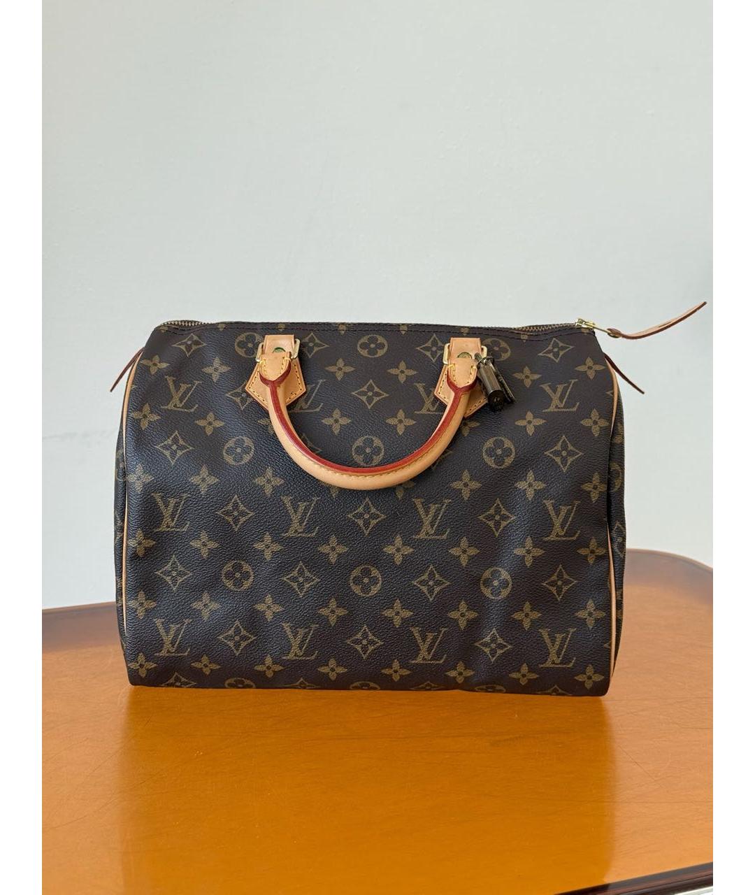 LOUIS VUITTON Коричневая сумка тоут, фото 9