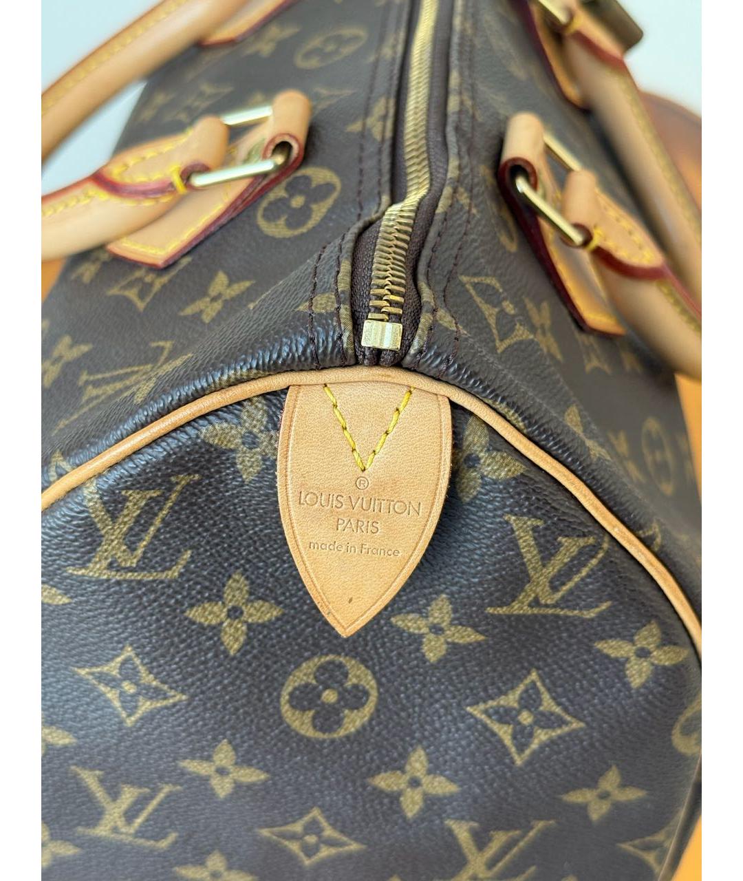 LOUIS VUITTON Коричневая сумка тоут, фото 7