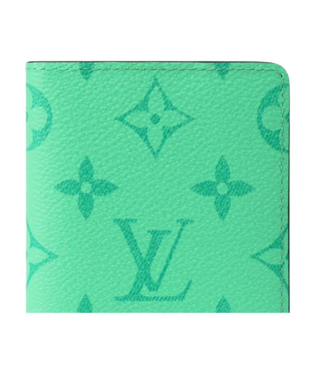 LOUIS VUITTON Зеленый кардхолдер, фото 5