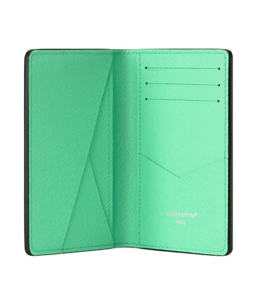 LOUIS VUITTON Зеленый кардхолдер, фото 4