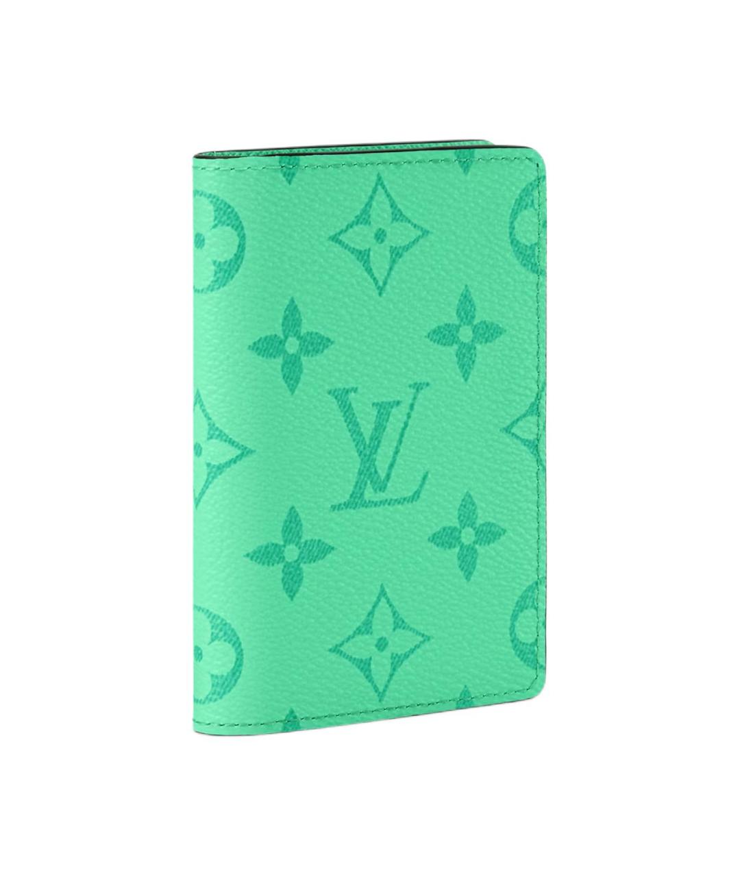 LOUIS VUITTON Зеленый кардхолдер, фото 2