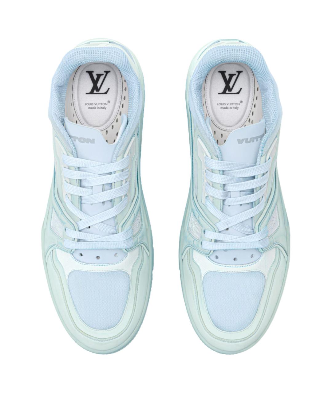 LOUIS VUITTON Голубые кеды, фото 4