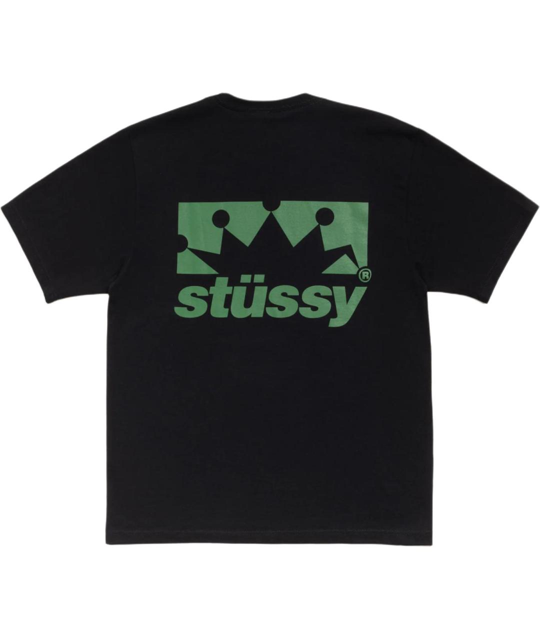 STUSSY Черная футболка, фото 2