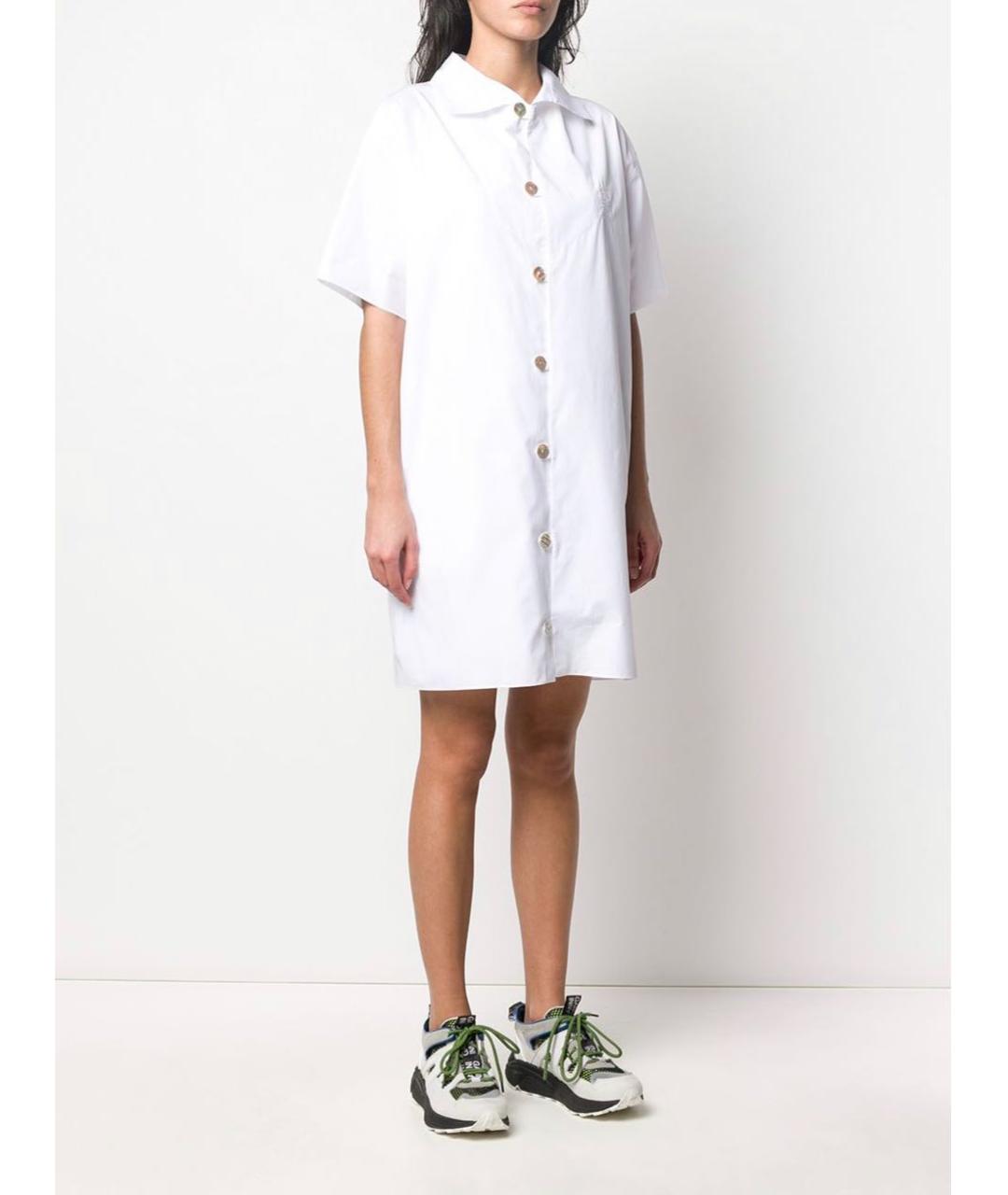 KENZO Белое хлопковое повседневное платье, фото 3