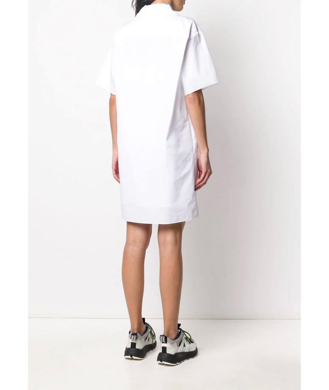 KENZO Белое хлопковое повседневное платье, фото 5