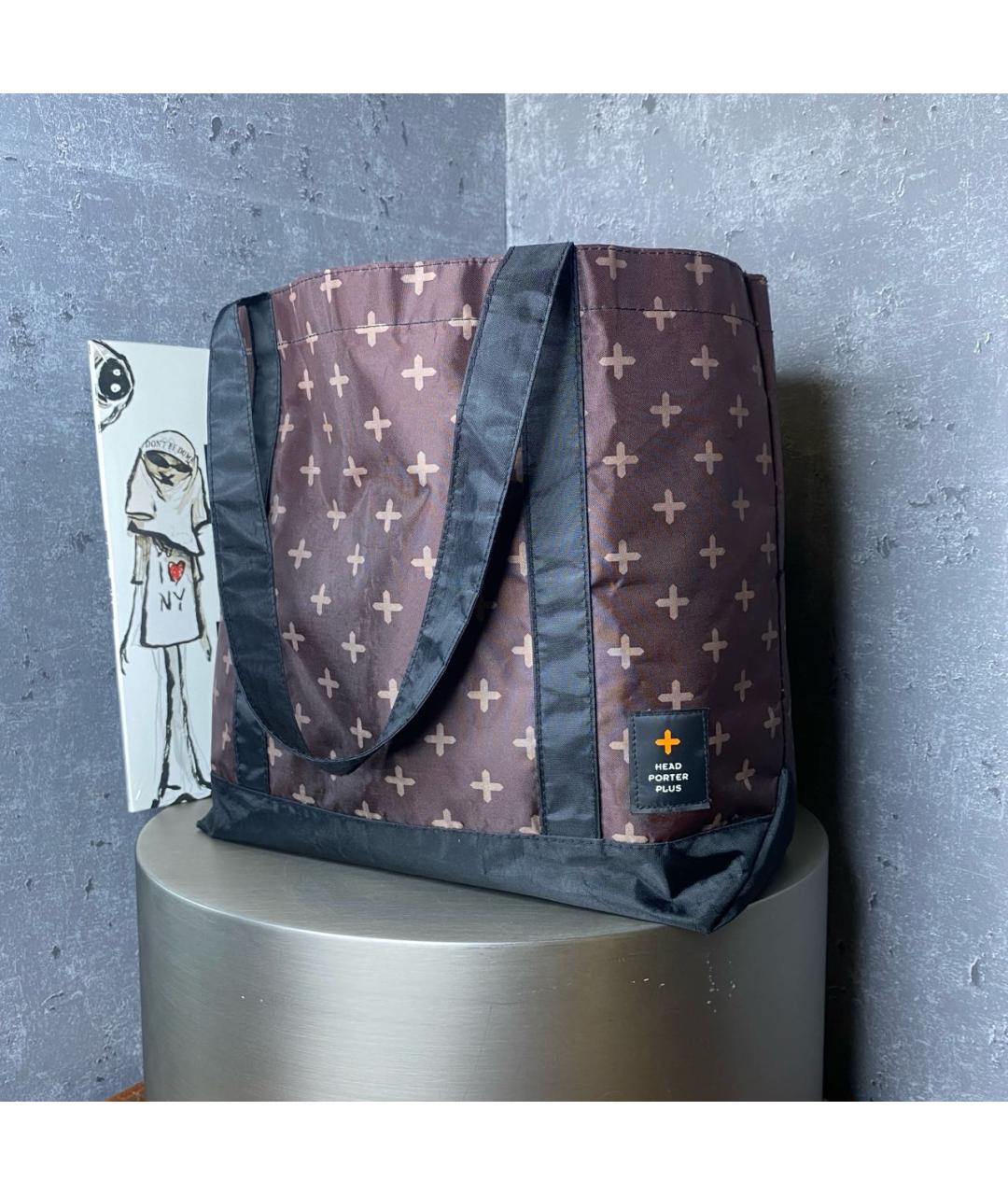 PORTER-YOSHIDA & CO. Бордовая сумка тоут, фото 2