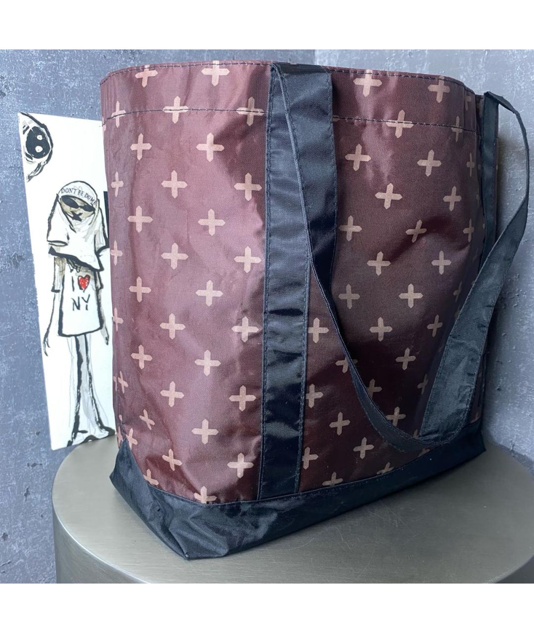 PORTER-YOSHIDA & CO. Бордовая сумка тоут, фото 3