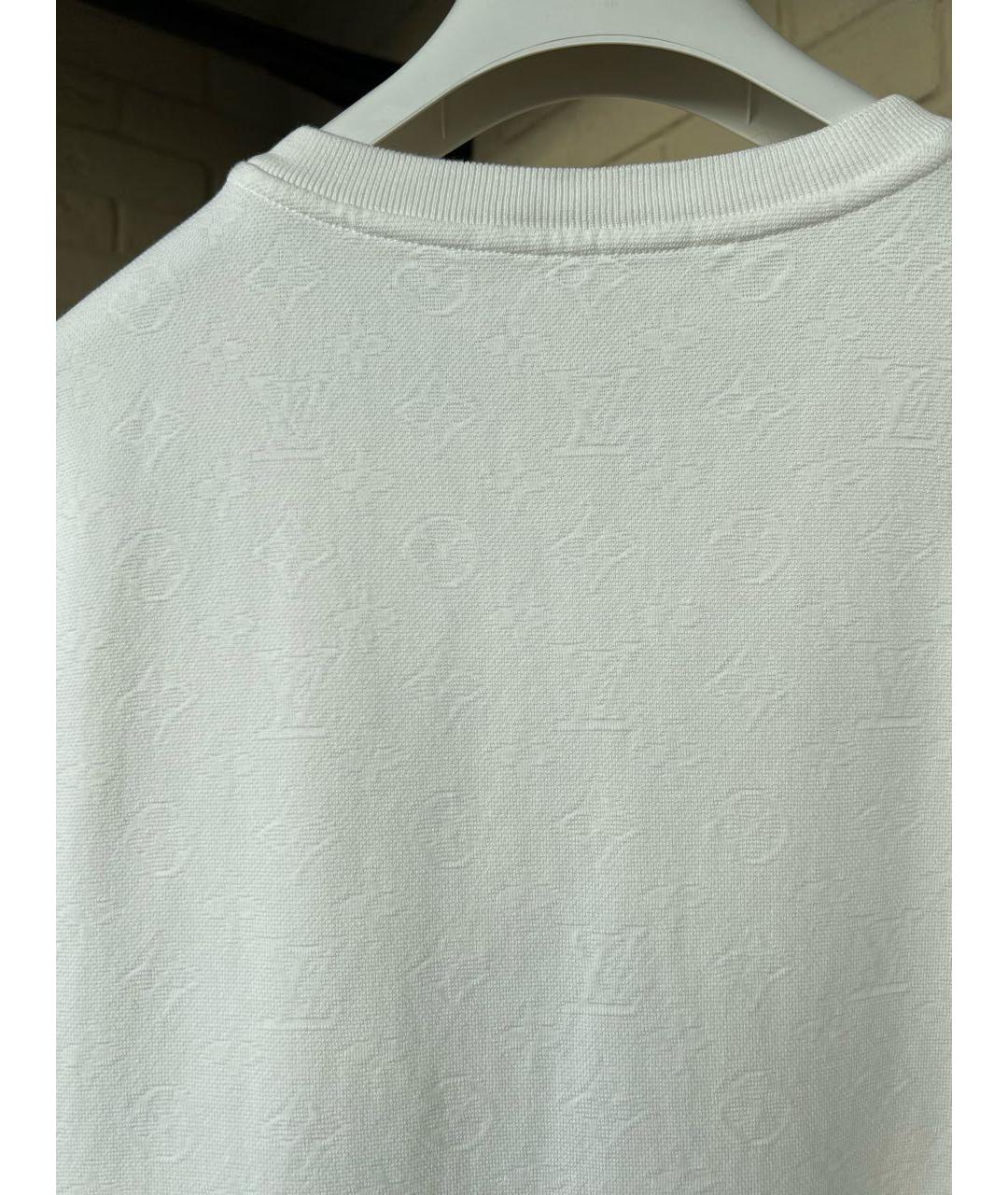 LOUIS VUITTON Белая хлопковая футболка, фото 6