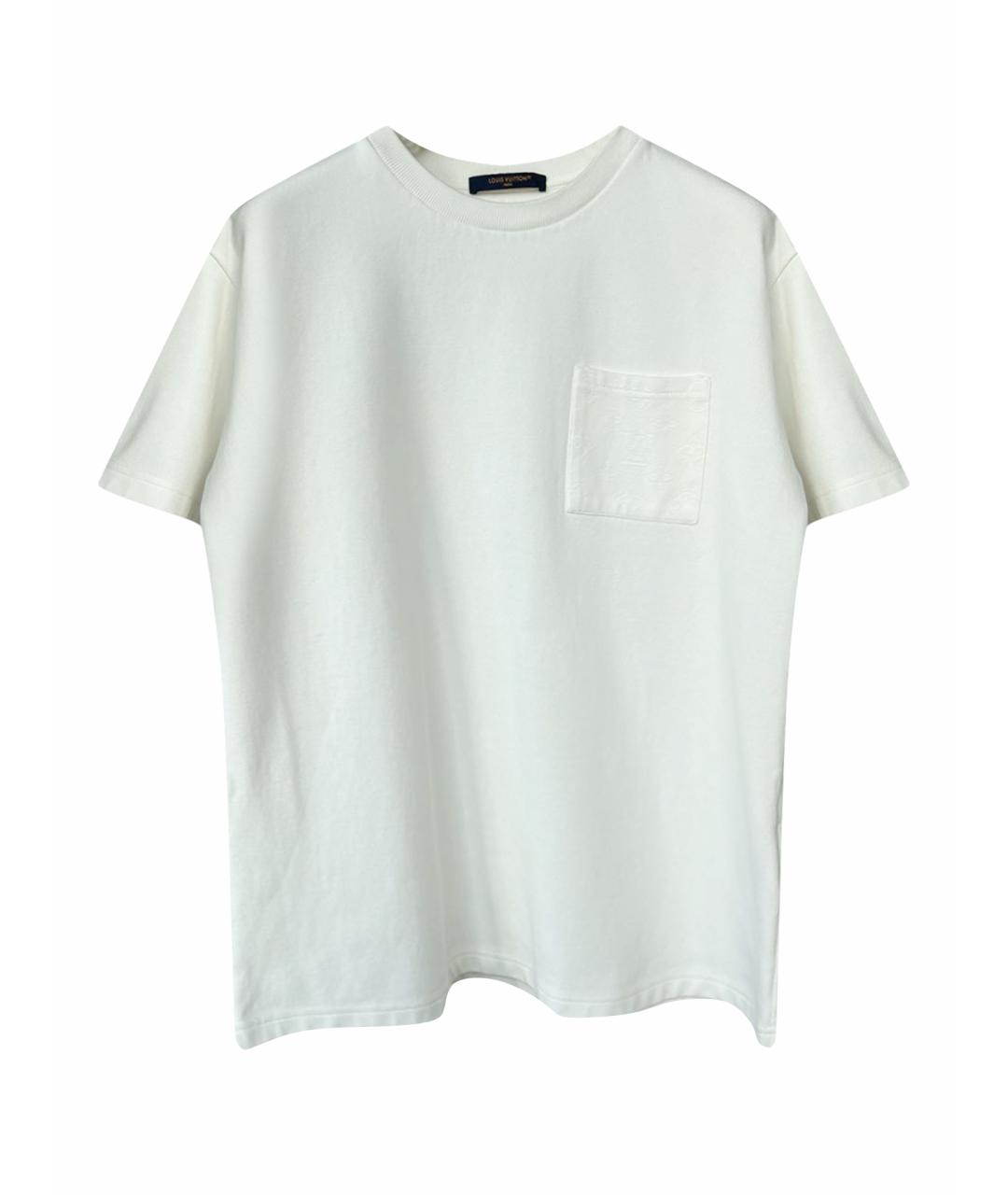 LOUIS VUITTON Белая хлопковая футболка, фото 1