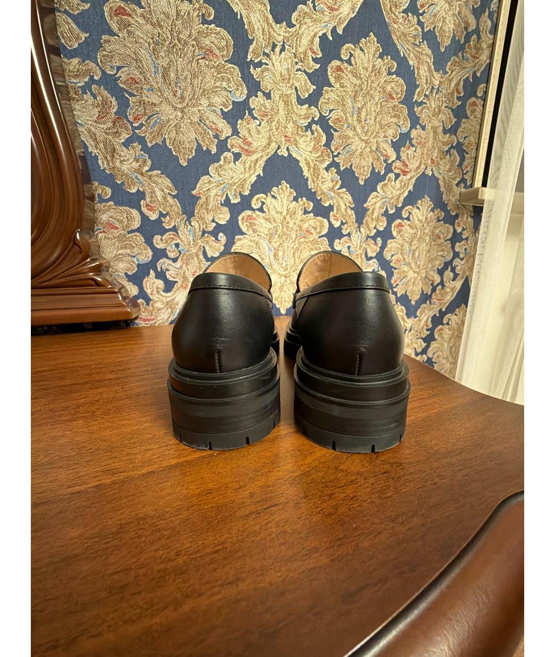 GIANVITO ROSSI Черные кожаные лоферы, фото 4