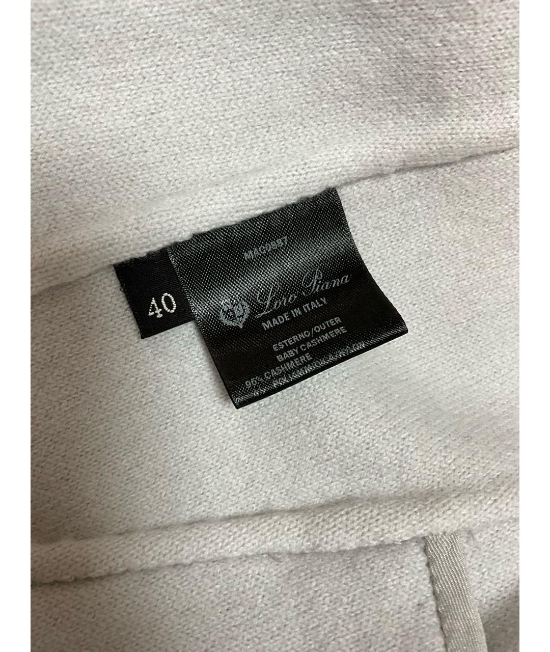 LORO PIANA Серое кашемировое пальто, фото 7