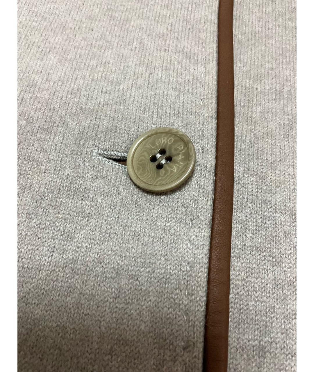 LORO PIANA Серое кашемировое пальто, фото 6