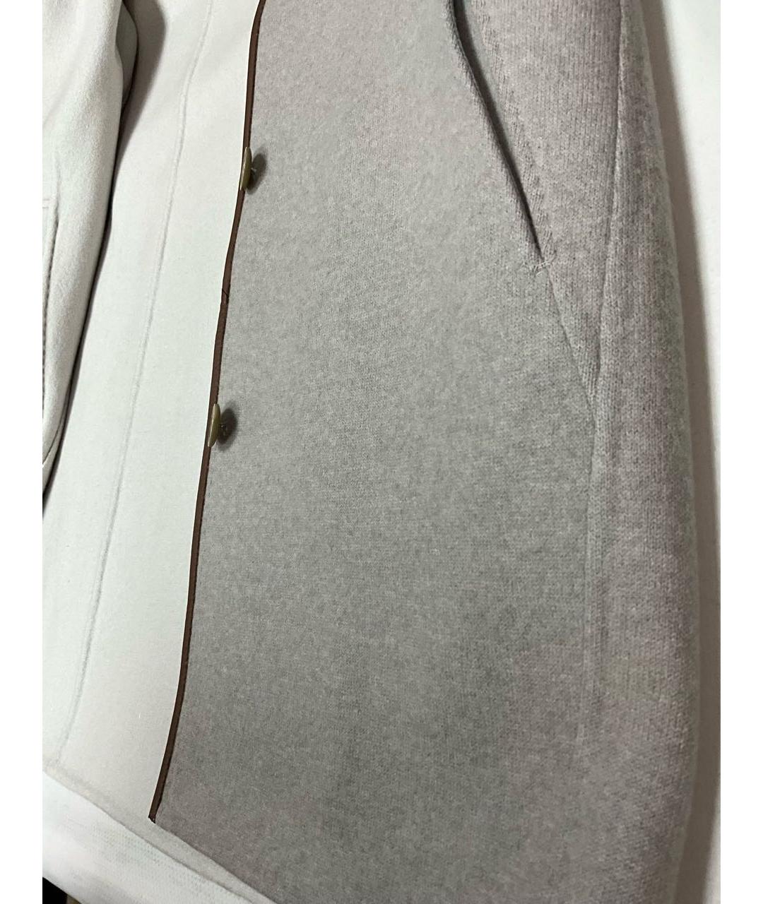 LORO PIANA Серое кашемировое пальто, фото 3