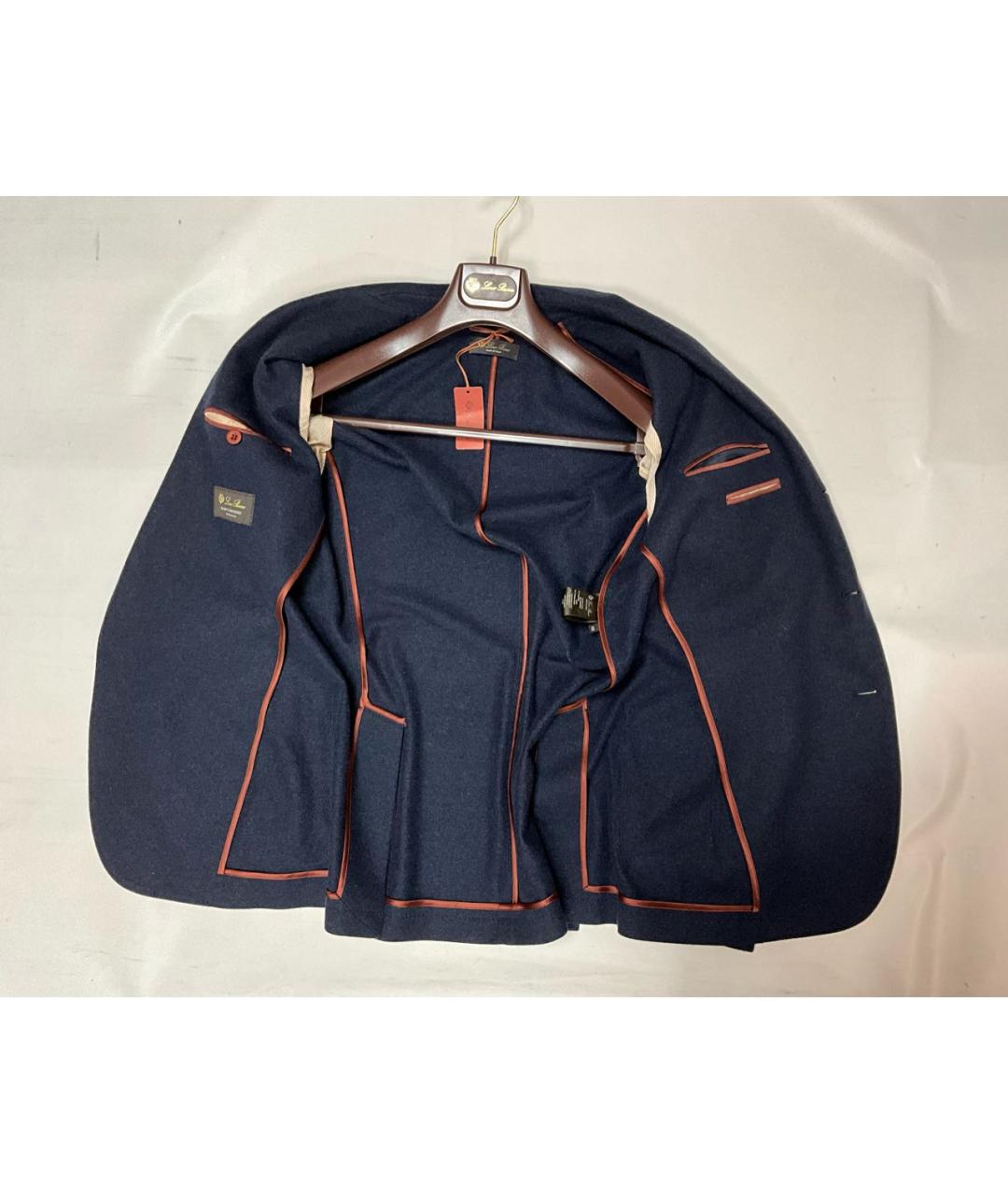 LORO PIANA Синий кашемировый пиджак, фото 2