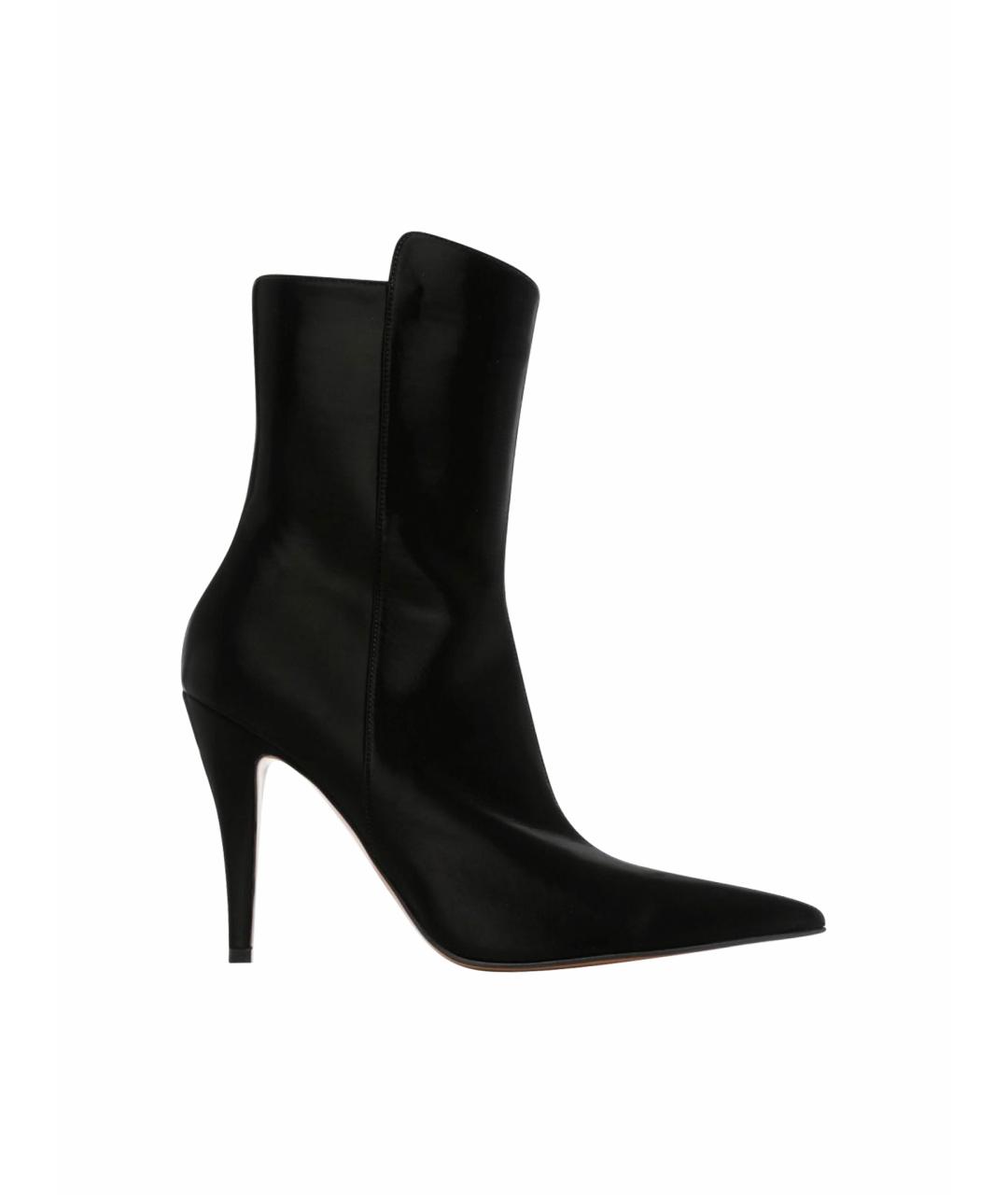 ALEXANDER MCQUEEN Черные текстильные ботильоны, фото 1