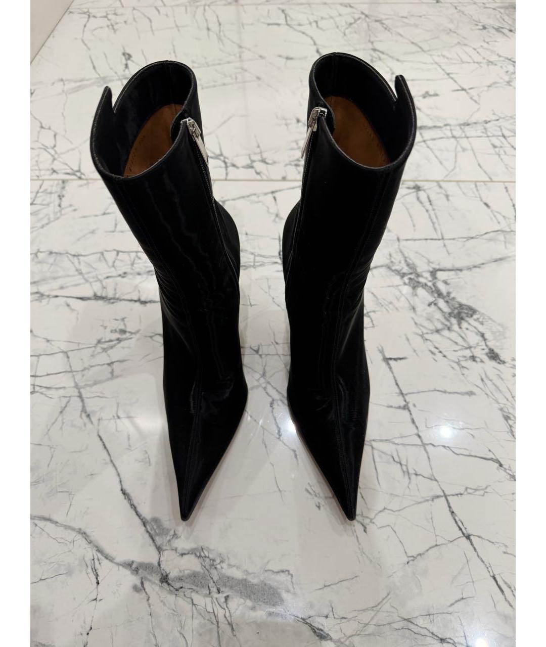 ALEXANDER MCQUEEN Черные текстильные ботильоны, фото 2