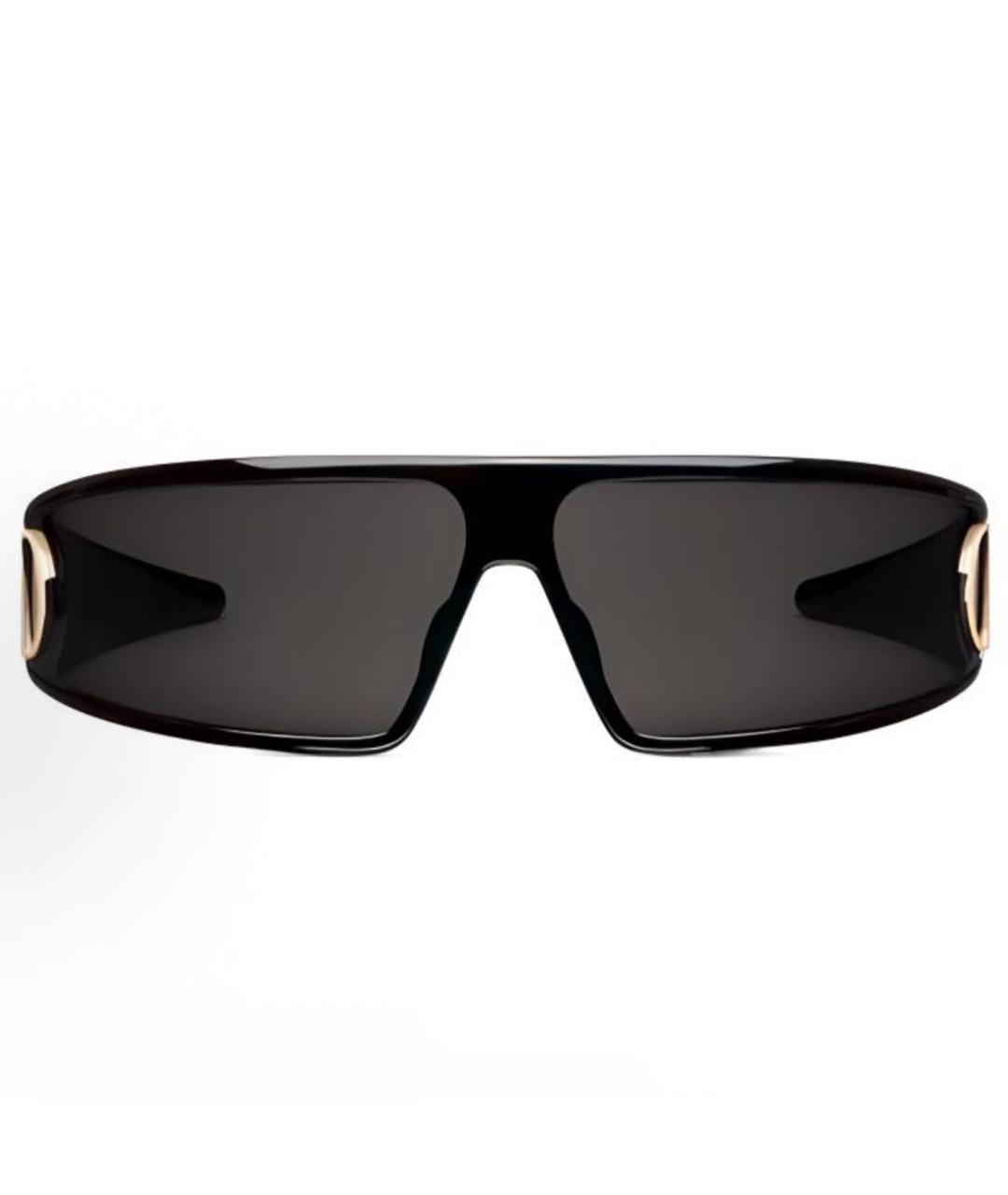 CHRISTIAN DIOR Черные пластиковые солнцезащитные очки, фото 3