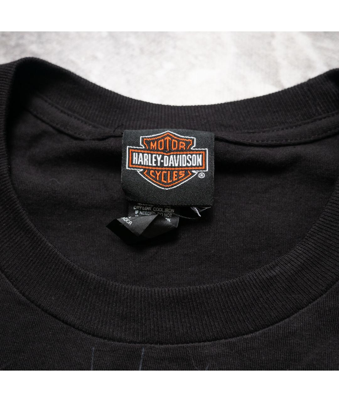 Harley Davidson Черная хлопковая футболка, фото 4