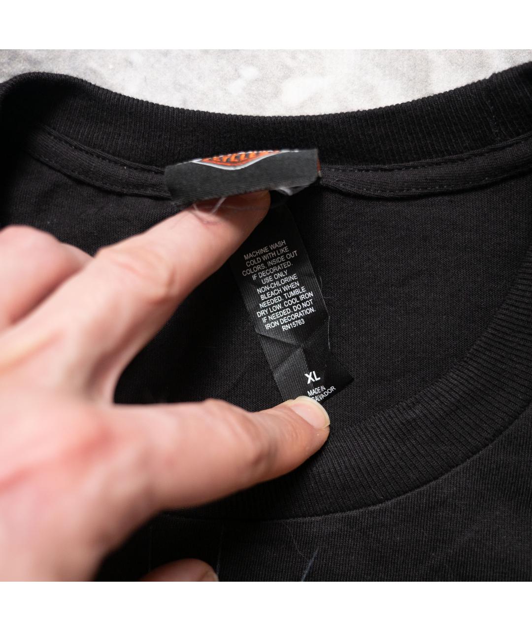 Harley Davidson Черная хлопковая футболка, фото 6