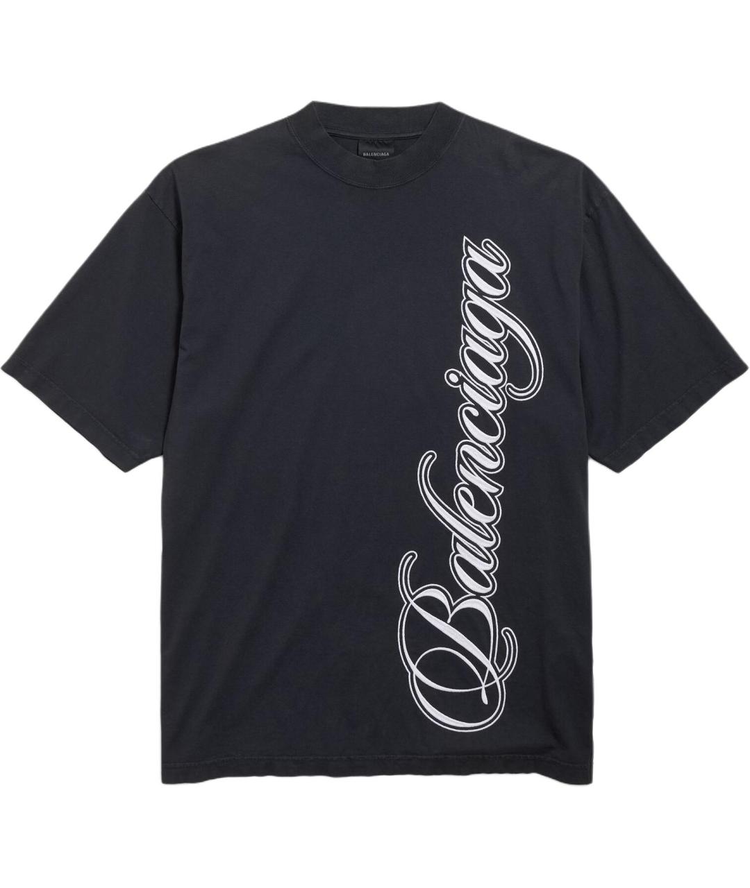 BALENCIAGA Черная футболка, фото 1