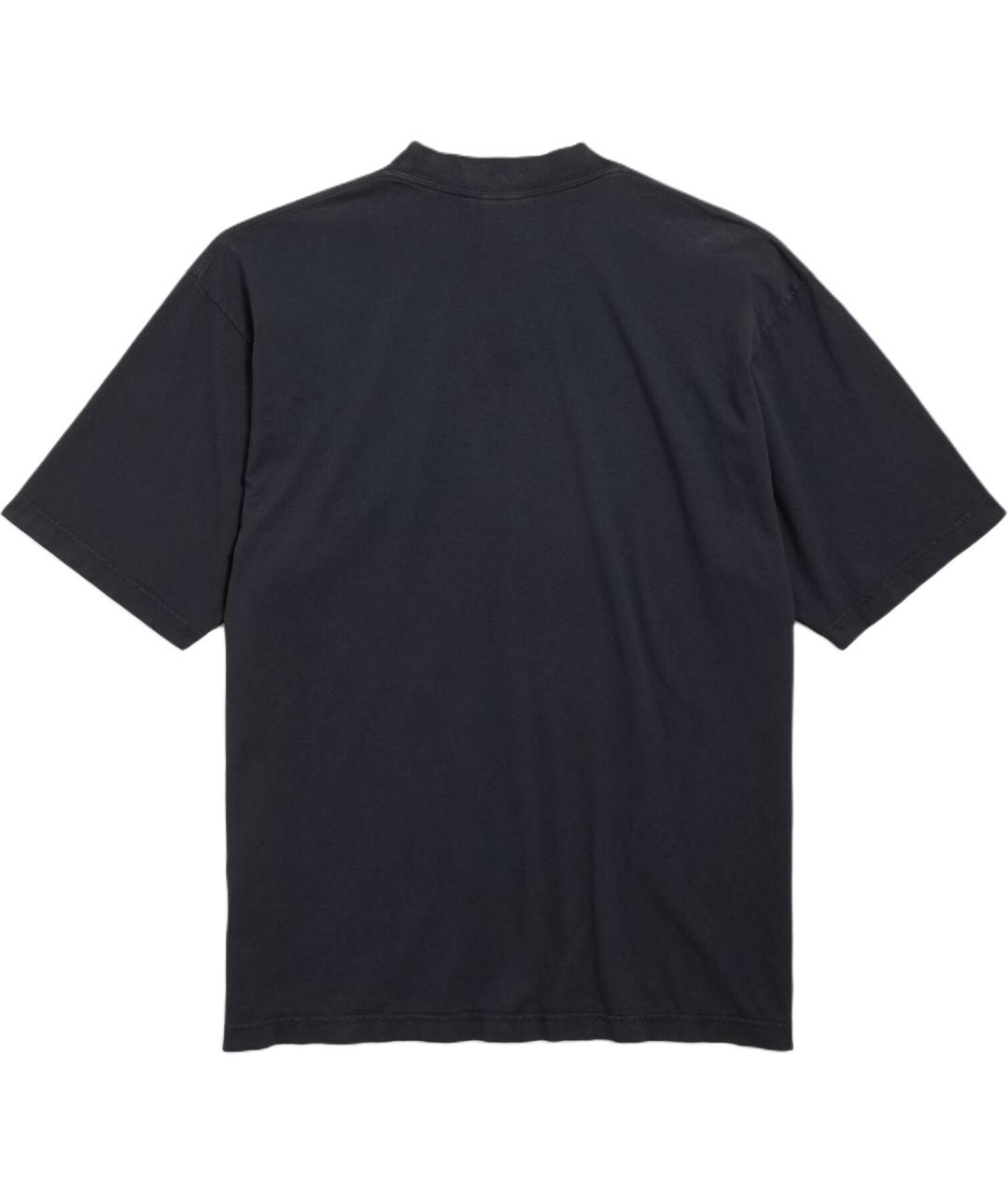 BALENCIAGA Черная футболка, фото 2