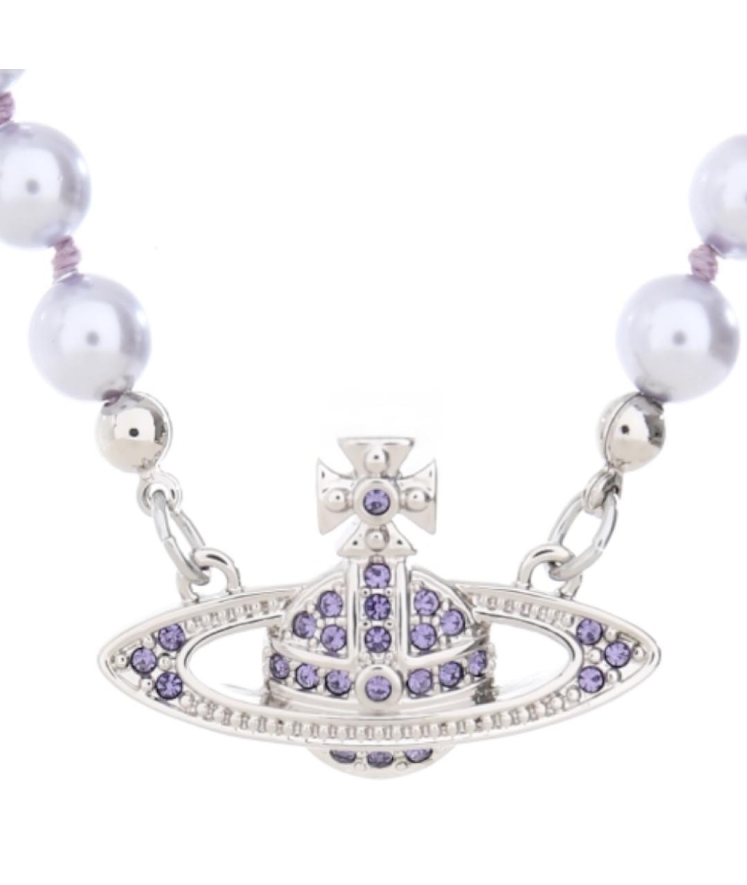 VIVIENNE WESTWOOD Серебряное металлическое колье, фото 1