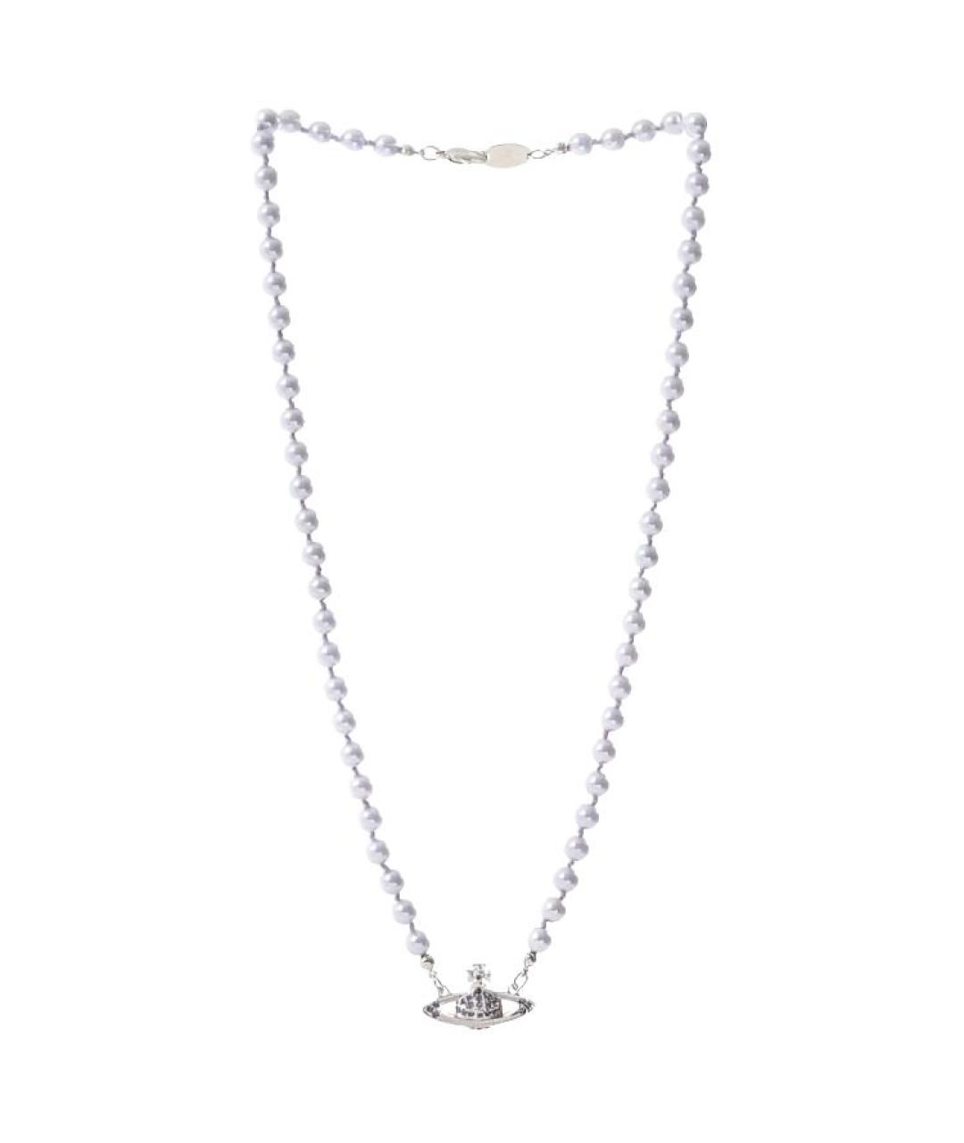 VIVIENNE WESTWOOD Серебряное металлическое колье, фото 2