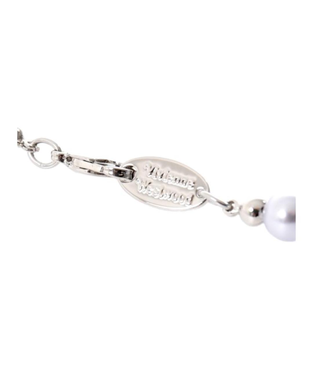 VIVIENNE WESTWOOD Серебряное металлическое колье, фото 4