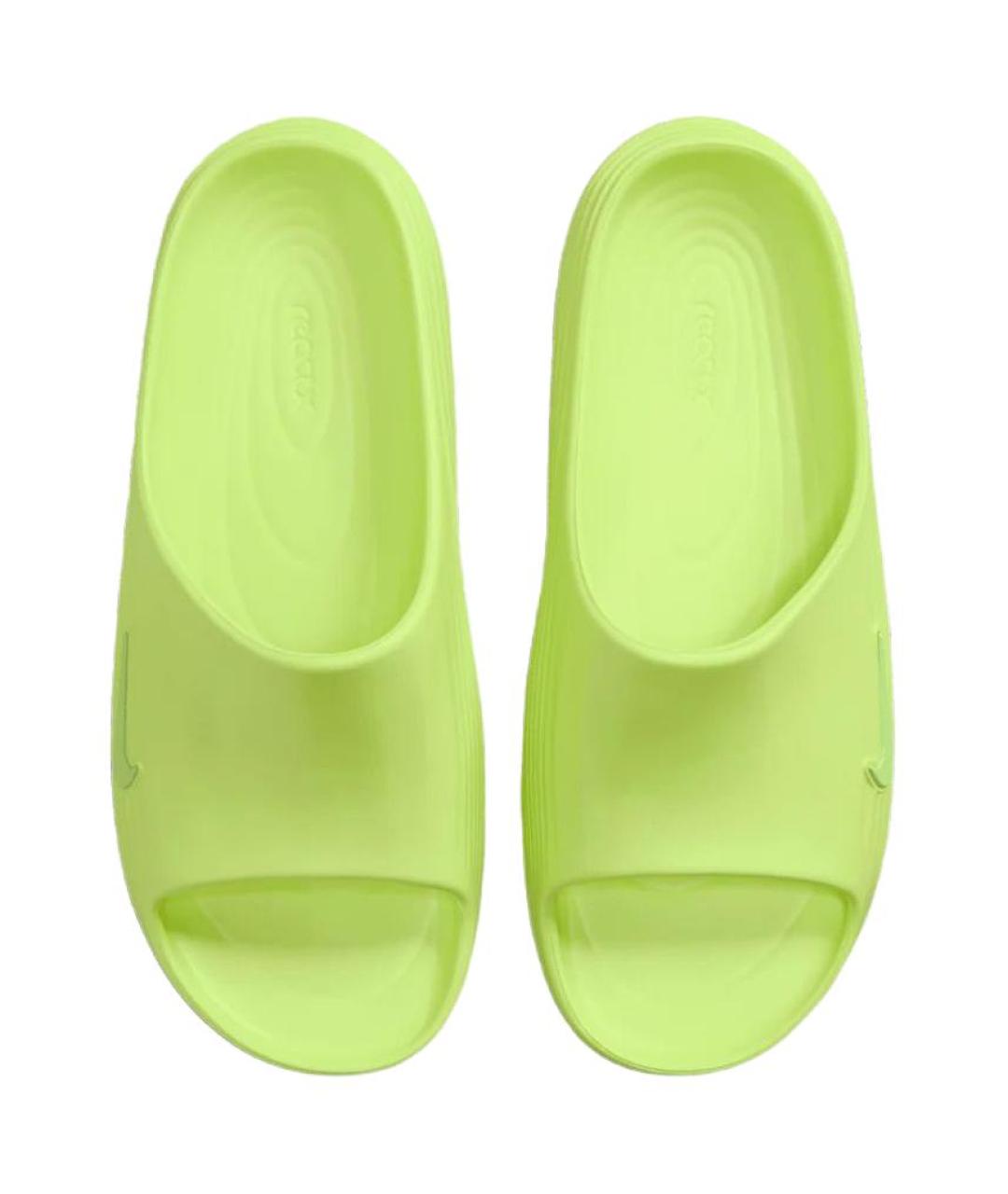 NIKE Зеленые шлепанцы, фото 4